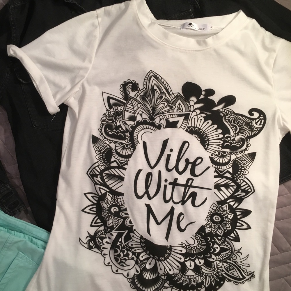 Printed, slogan tee